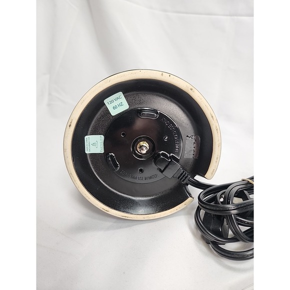 PartyLite Silver/Black Glass Swirl Wax Warmer Scent Glow Scentglow Electric - Picture 10 of 16